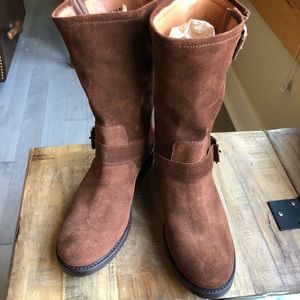 Frye Natalie Engineer Suede Boots